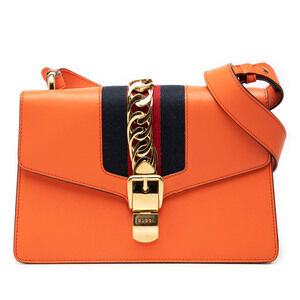 Pre-Loved Gucci Small Leather Sylvie Web Satchel